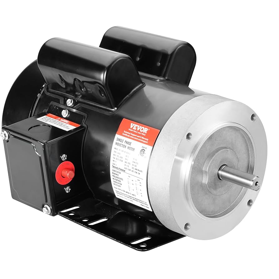 し　D force V50 VEVOR 2HP Electric Motor 1725 RPM, AC 115V/230V, 56C Frame